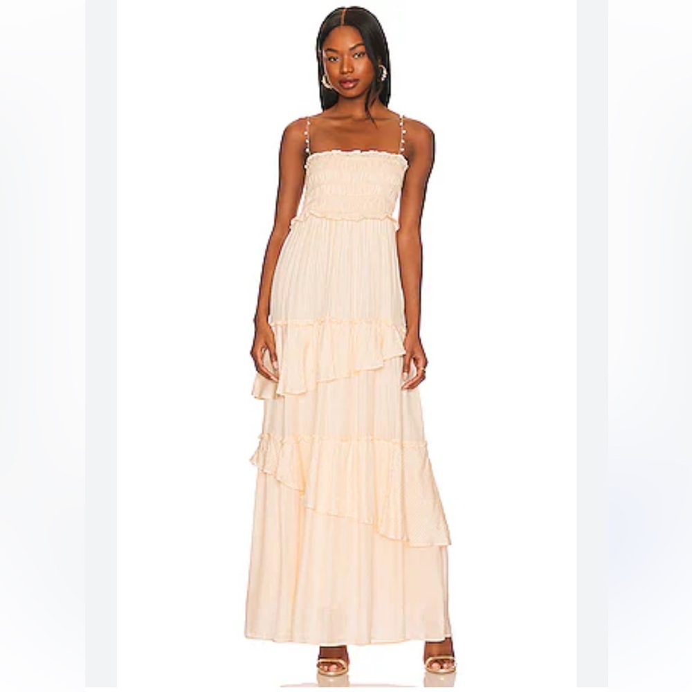 NWT - CAMI NYC Anita Dress - Size L - Shell — gorgeous with pearl straps!!!!  🦪